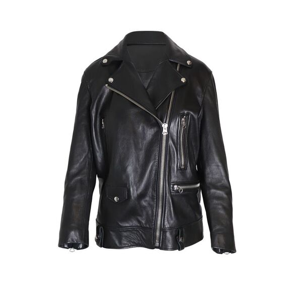 Acne Studios Biker Jacket in Black Leather